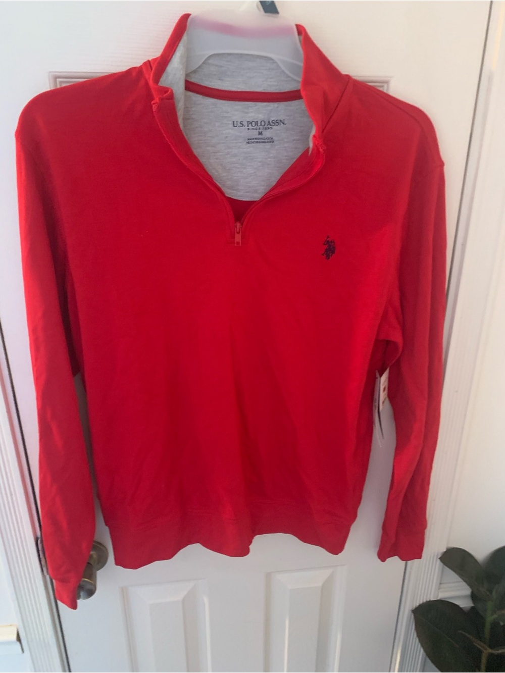 U.S. Polo Assn. Sweater Men’s Small Medium 1/4 Zip Fleece Pullover Outdoor